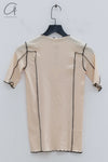 BASERANGE ruffled ribbed cotton T-shirt BAS-TTO3-RB-SU24-KANO PINK TTO3-RB-000